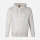 MEN SOLID FLEECE PULLOVER WITH HOOD