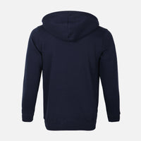 MEN SOLID FLEECE CARDIGAN WITH HOOD