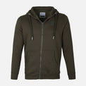 MEN SOLID FLEECE CARDIGAN WITH HOOD
