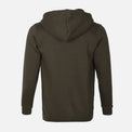 MEN SOLID FLEECE CARDIGAN WITH HOOD