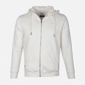 MEN SOLID FLEECE CARDIGAN WITH HOOD