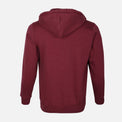 MEN SOLID FLEECE CARDIGAN WITH HOOD