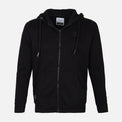 MEN SOLID FLEECE CARDIGAN WITH HOOD