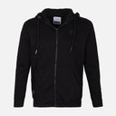 MEN SOLID FLEECE CARDIGAN WITH HOOD