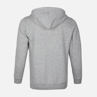 MEN SOLID FLEECE CARDIGAN WITH HOOD