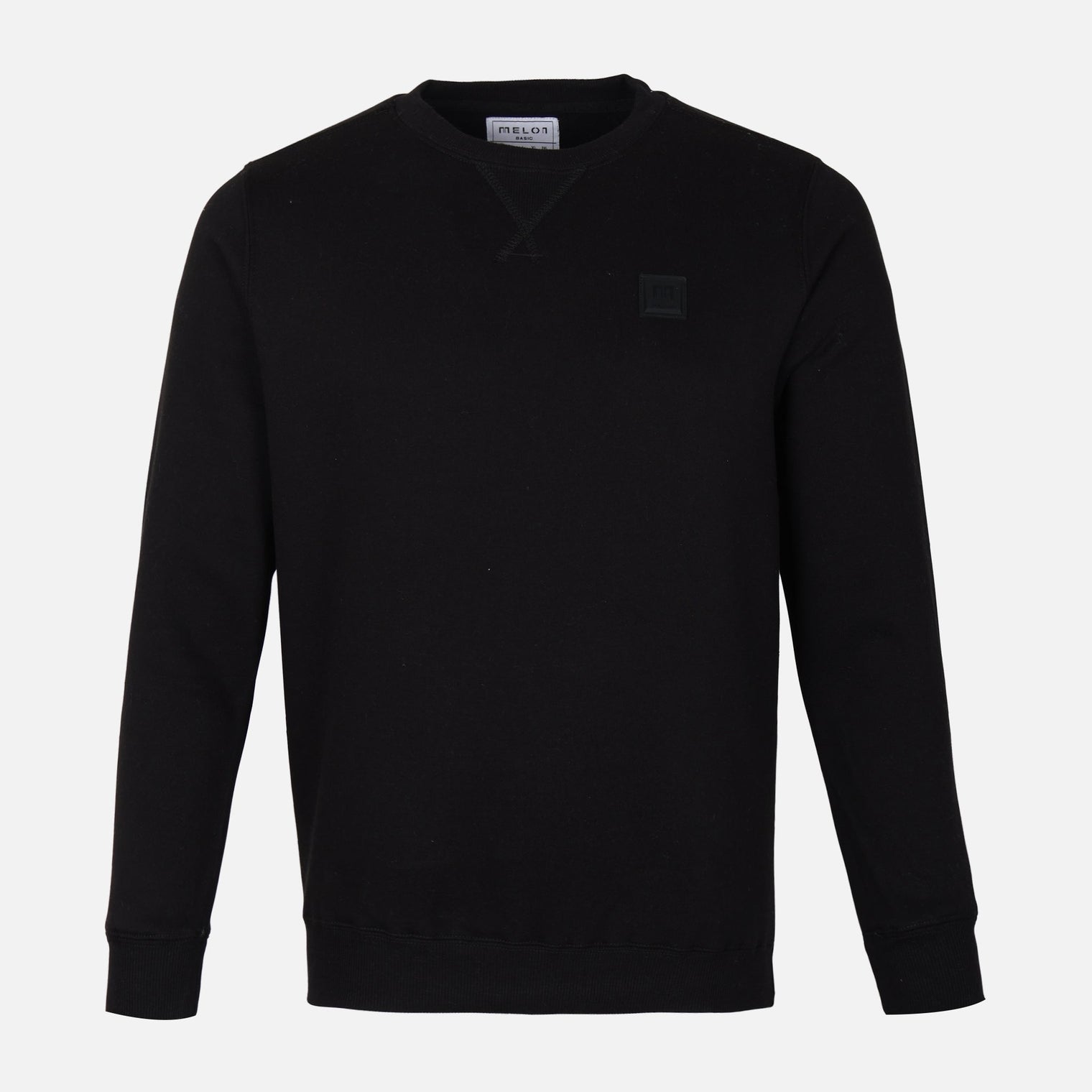 MEN SOLID FLEECE PULLOVER ROUND NECK