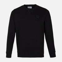 MEN SOLID FLEECE PULLOVER ROUND NECK