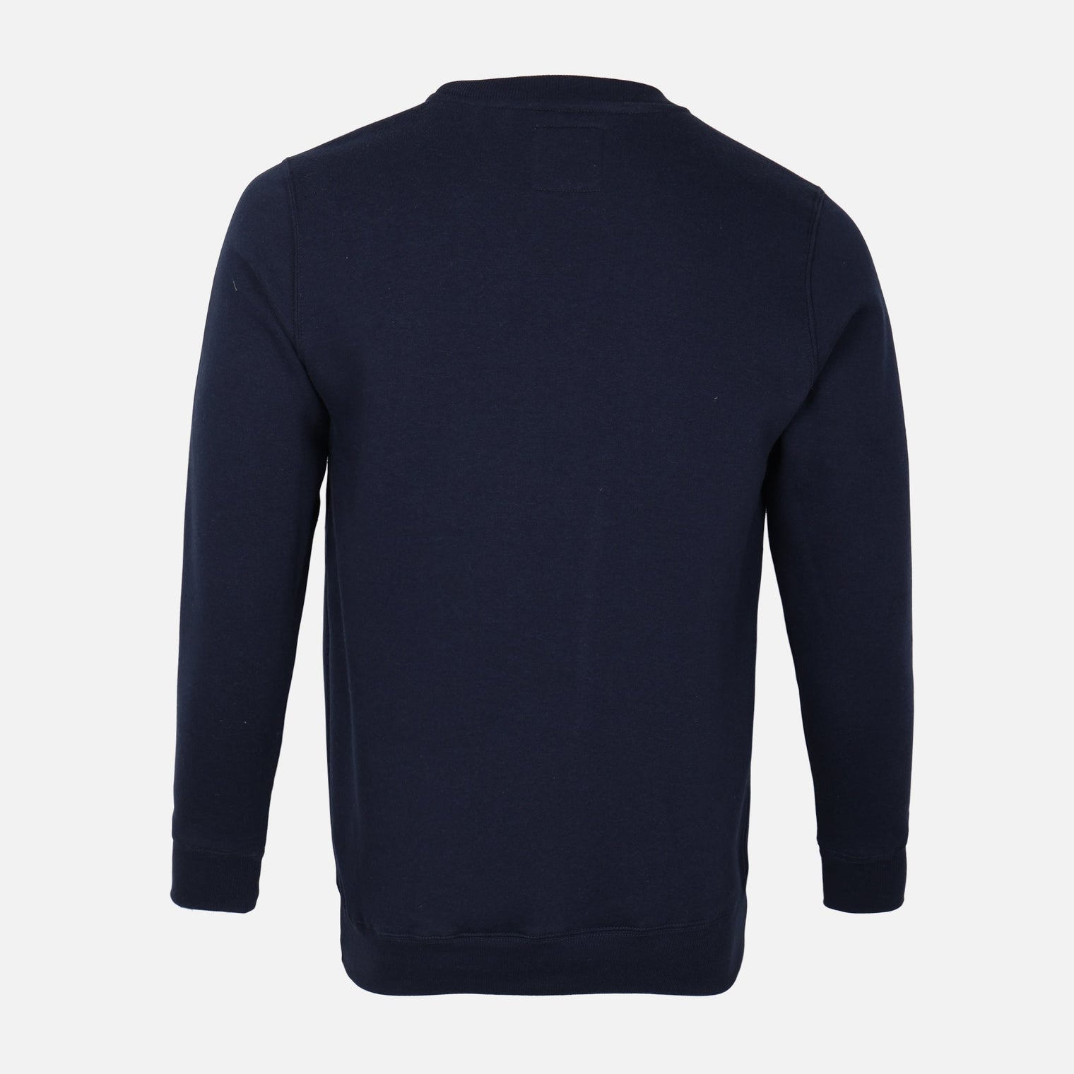 MEN SOLID FLEECE PULLOVER ROUND NECK