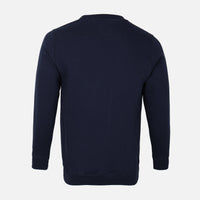 MEN SOLID FLEECE PULLOVER ROUND NECK