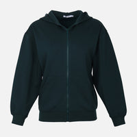 WOMEN BASIC SCUBA FULLZIPPER HOODIE