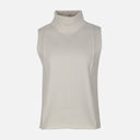 WOMEN SLEEVE LESS HIGH NECK SWEATER