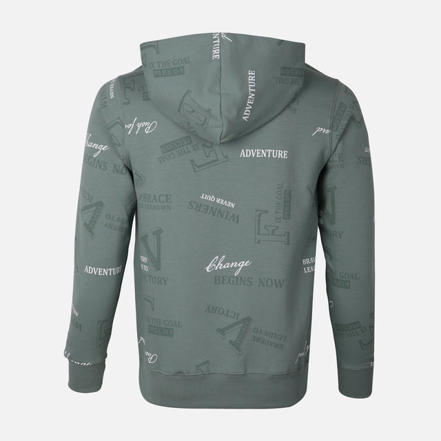 MEN HOODED PULLOVER