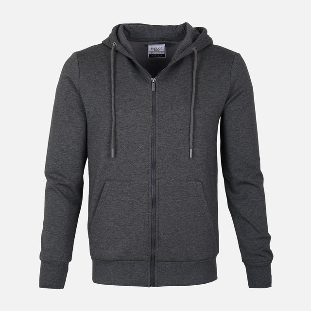 MEN BASIC HOODED CARDIGAN 