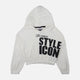 GIRLS RIB CROPPED HOODIE