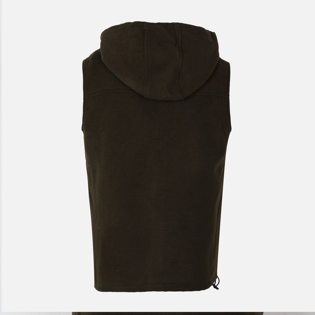 MEN HOODED FLEECE VEST
