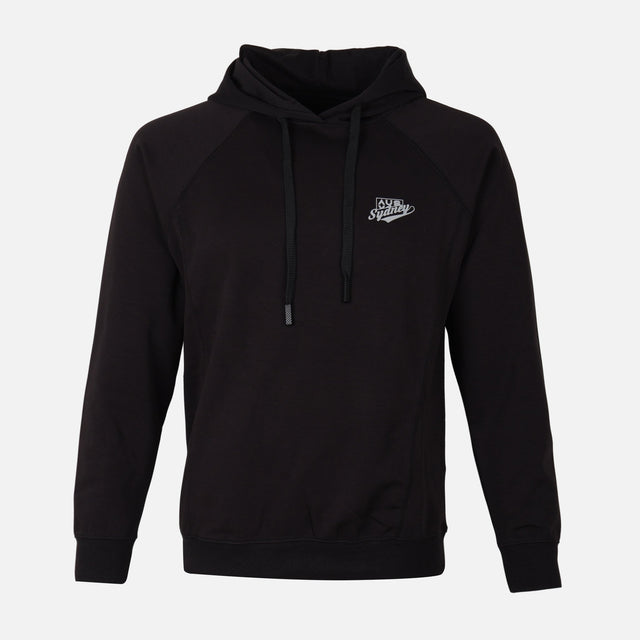 MEN SOLID HOODED PULLOVER