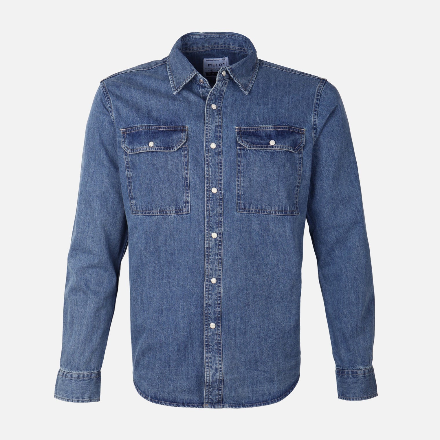 Men Denim Long Sleeve Shirt