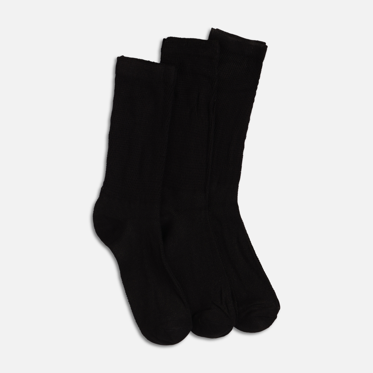 Men Diabetic Mesh Crew Socks