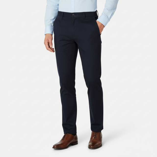 Men Cross Pocket Chino Pants