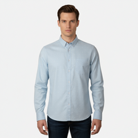 Men Long Sleeve Oxford Shirt