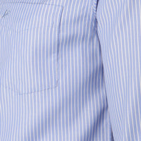 MEN LONG SLEEVE STRIPE SHIRT WITH POCKET
