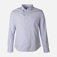 Men Long Sleeve Stripe Shirt With Pocket