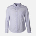 Men Long Sleeve Stripe Shirt With Pocket