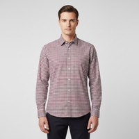Men Long Sleeve Checkered Shirt