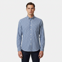 Men Long Sleeve Checkered Shirt