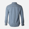 Men Long Sleeve Slub Denim Shirt With Pocket