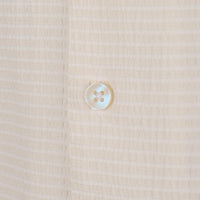 Men Short Sleeve Open Collar Textured Crinkle Shirt