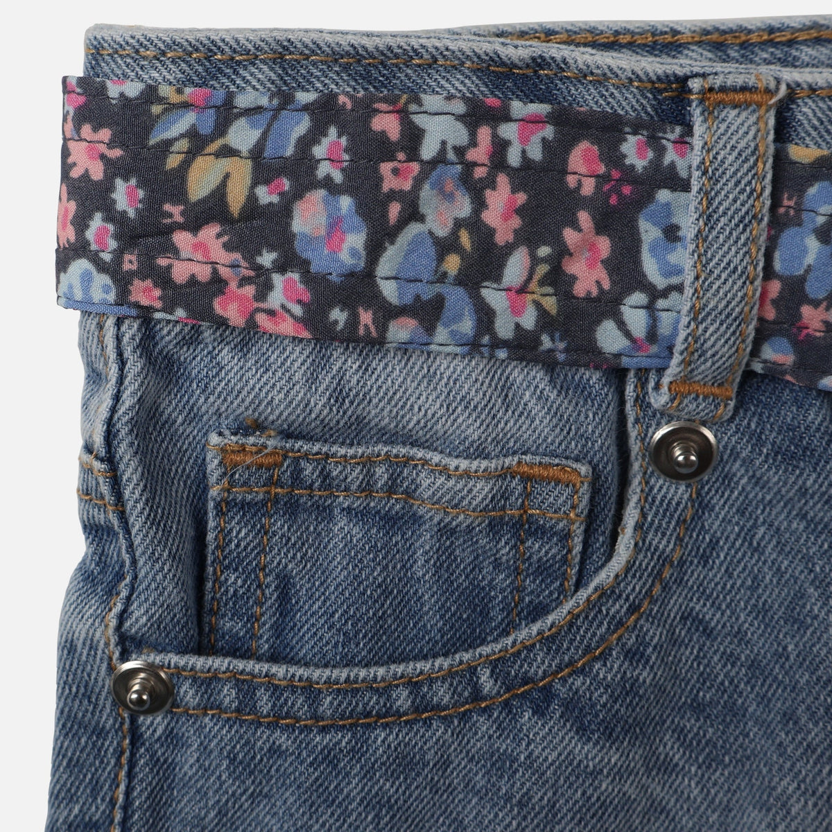 Girls Denim Bermuda