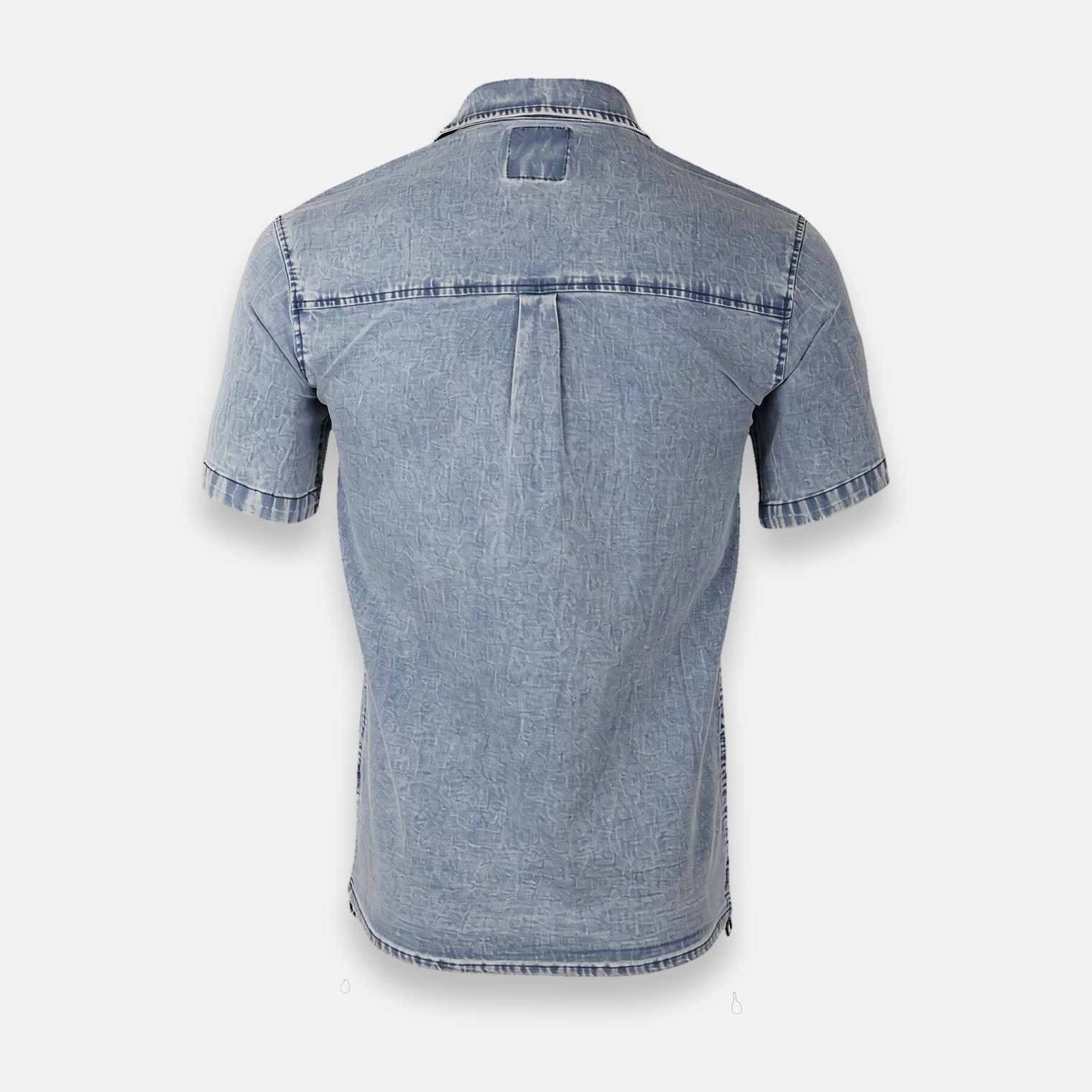 Men Woven Shirt  Short Sleeve With Pocket