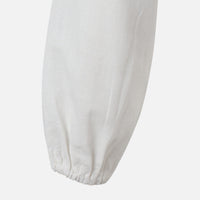 Women Long Sleeve Linen Blend Ankle Dress