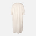 Women 3/4 Sleeve Linen Blend Ankle Dress