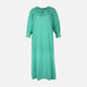 Women 3/4 Sleeve Linen Blend Ankle Dress