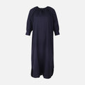 Women 3/4 Sleeve Linen Blend Ankle Dress