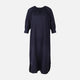 Women 3/4 Sleeve Linen Blend Ankle Dress