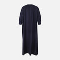 Women 3/4 Sleeve Linen Blend Ankle Dress