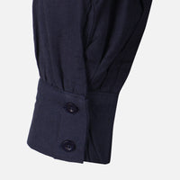 Women 3/4 Sleeve Linen Blend Ankle Dress
