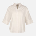 Women Long Sleeve Linen Blend Solid Shirt