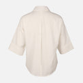 Women Long Sleeve Linen Blend Solid Shirt