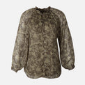 Women Lurex Long Sleeve Shirt