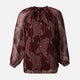 Women Lurex Long Sleeve Shirt