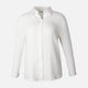 Women Long Sleeve Cotton Double Cloth Solid Shirt