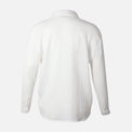 Women Long Sleeve Cotton Double Cloth Solid Shirt