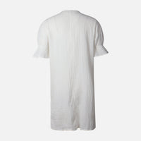Women 3/4 Sleeve Solid Cotton Double Cloth Tunic