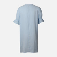 Women 3/4 Sleeve Solid Cotton Double Cloth Tunic