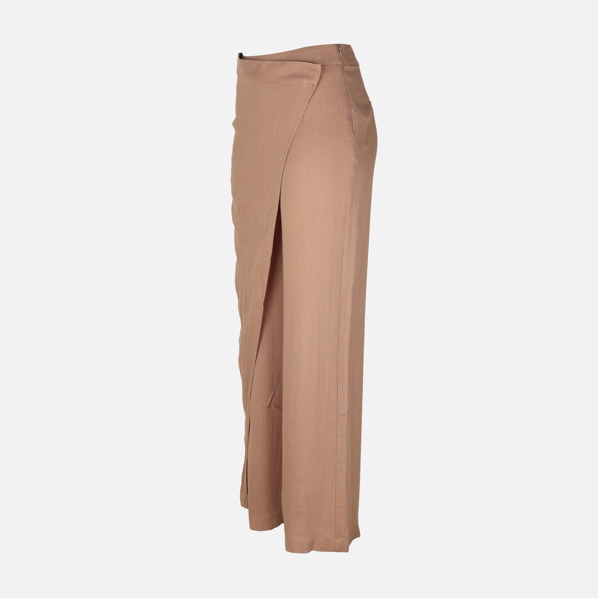 Women Draped Wrap Straight Leg Pant