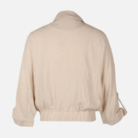 Women Oversized Double Pocket Shacket